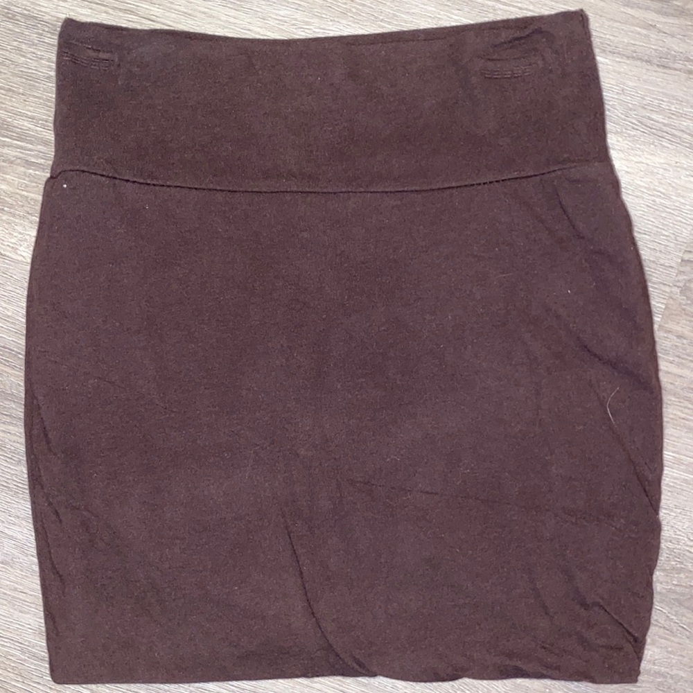 3/25 Brown Mini Skirt
